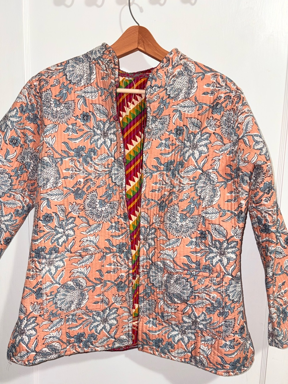 Quilted Kantha Jacket L